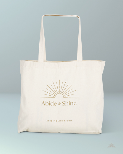 Abide & Shine  |  Cotton Tote